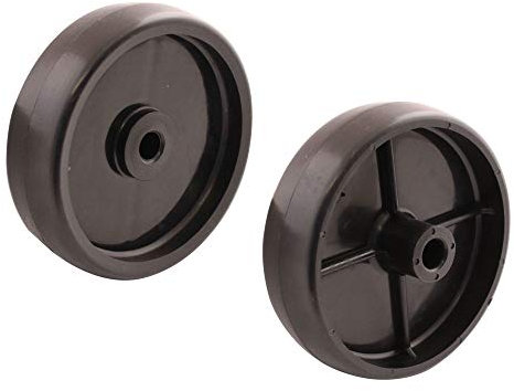 SECURA 2x Roue d'appui (plate) compatible avec MTD RF 115 13HH765F676 Tracteur de pelouse