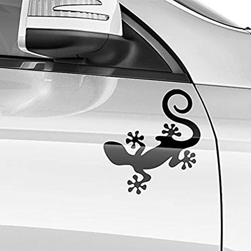 AutoDress® Geco - Adesivo per auto, 22 x 24 cm, 100 bianco lucido