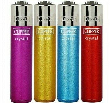 Clipper Kristall-Feuerzeug, 4 Stück