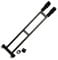 Westlake Extra-Long Dual Fishing Umbrella Bracket, Clamp for Fishing Umbrella, Fishing Equipment