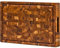 Planche à Découper en Billot de Boucher à Bois de Bout [Épaisseur de 3,8 cm]. Fabriquée en Bois de Teck et Traitée à la Cire d'Abeille, à l'Huile de Lin et au Citron. 41 cm par Ziruma