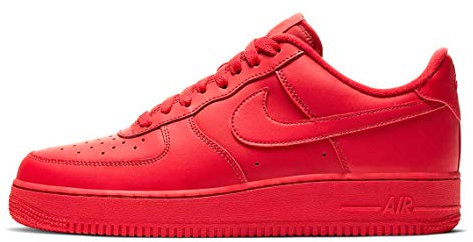 Nike Men's Air Force 1 '07 LV8 Sneaker, Triple Red, 7