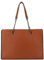 Sac à Main Femmes Chaîne Perle Bille Clou - Cours Grand Format A4 Lycée - Cabas Shopping Fourre-Tout Taille XL - Porté Epaule Ville Similicuir PU - Chic Tendance (Camel Saffiano)