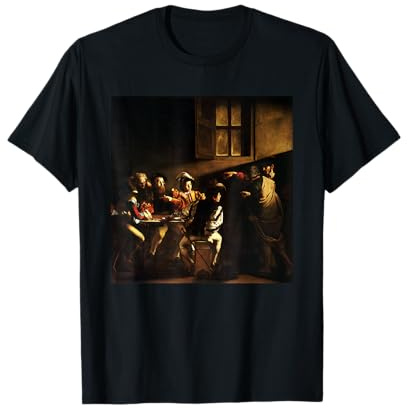 La vocation de Saint Matthieu du Caravage | Peinture d'art T-Shirt