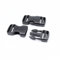 Fibbie a sgancio laterale 25 mm, larghezza 25 mm, 2 confezioni doppie regolabili, senza cuciture, clip in plastica per zaini, chiusura a scatto