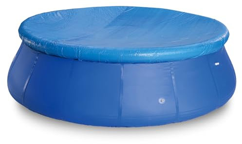 ASAB Inflatable Swimming Pool Cover Easyfit Drawstring Design Protector Cover For Paddling Pool Dust Proof UV-Resistant Anti-tear Fabric Keep Water Clean (Round (2.8m Diameter))