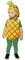 Rubies Ananas-Kostüm für Jungen und Mädchen, Babygröße 1-2 Jahre, gelber Ananas-Overall, grüne Strumpfhose und Mütze, original Halloween, Weihnachten, Karneval und Geburtstag.