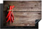 KitchenYeah© Protezione Piano Cottura Tappetino per Induzione 77x51 cm Cucina Proteggi Coprifornello Antiscivolo Pepe - Legno - Spezie - Erbe - Rosso