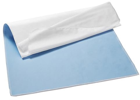 Aimtton Inkontinenzunterlage waschbar 70 × 90 cm,Bettunterlagen mit Flügeln, saugfähig inkontinenz bettunterlage,Bettauflage wasserdicht Blau