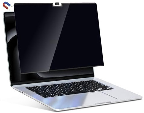 PYS Protector de pantalla magnético de privacidad para MacBook Pro de 16 pulgadas (2021-2024, M1, M2, M3, M4, Pro, Max) + cubierta de cámara deslizante, paquete de 2 unidades, [mate antirreflejos]