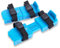 Shupakul 1 Paar Kleinkind-Schlittschuhe - verstellbare Kinder-Schlittschuhe - Doppelläufer Schlittschuhe mit Riemenverschluss für Kleinkinder, Kinder, Junior Skater (blau)