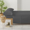 Degrees home - 3-teiliges Bettwäsche-Set - Spannbettlaken, Bettlaken und Kissenbezug - Mikrofaser Polyester Bett 90 cm, Schiefer