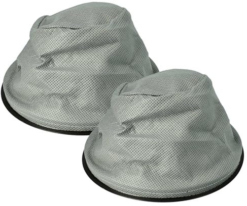 vhbw 2x Filtres à sac compatible avec Kaminer aspirateur à cendres 10L/15L aspirateur de cheminée - Filtre de rechange, lavable gris/noir