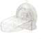 Badezimmer-Fußstütze, faltbar, für Badezimmer, Dusche, Rasur, Beinstütze, Saugnapf, Sicherheit und Komfort, Duschstufe für Zuhause, Hotel, Badezimmer (transparent)