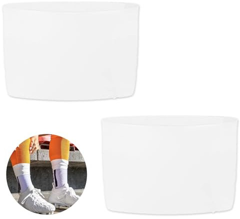 NICEIN® Anti-Slip Tape Schienbeinschoner Band | Schienbeinschoner Halter Fussball für Erwachsene & Kinder, Damen | fußball Sachen,Fussball zubehör (L | Weiß)