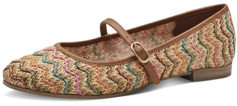 Tamaris Damen Klassische Ballerinas, Frauen Flats,TOUCHit-Fußbett