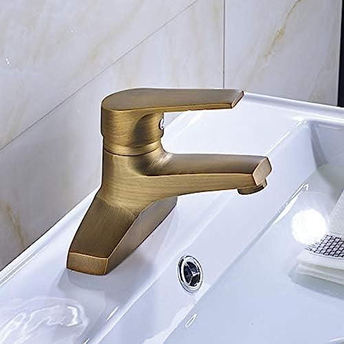 Robinet de lavabo mitigeur mitigeur monotrou-Antique, Antique