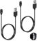 Qneneam 2 Stück Smartwatch Ladekabel 2 pin 4mm, Universal Ladegerät Smartwatch, USB Magnetisches Ladekabel Kabel Kompatibel mit YAMA SW022, AGPTE LW11, Ticwatch GTX, Xiaomi Youpin LS05, RT LS05S