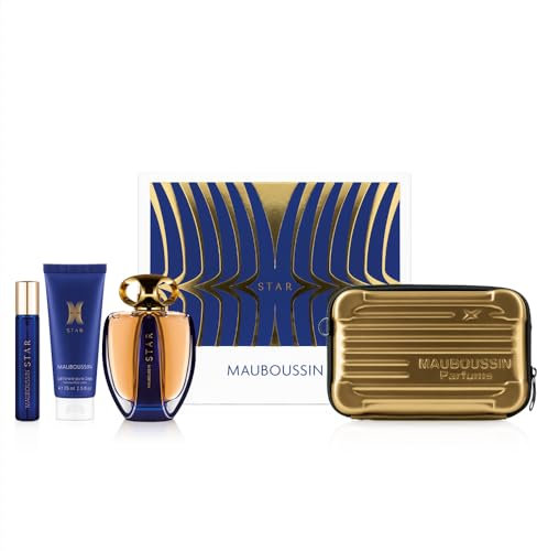 Mauboussin - Prestige 2024 Star Set: Eau de Parfum 90 ml, Körpermilch 75 ml, Travel Spray 20 ml & Umhängetasche