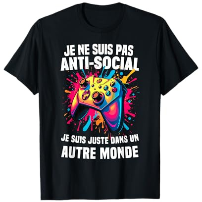 ado garçon gamer cadeau noël Humour Gamer gaming Jeux Vidéo T-Shirt