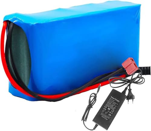 Fahrrad Li-Ionen-Akkupack,24V 25.2V 6AH E-Bike Pedelec Akku 6AH Ebike Batterie 6S2P wasserdichter PVC-Akku für 200W 350W 400W 500 W Motor mit Ladegerät XT60/T-Stecker 24V 6AH,XT60