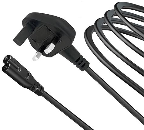 Power Cable Replacement for Dewalt DCR010 DCR028 Jobsite Speaker Figure 8 AC Cord UK Mains Plug Lead