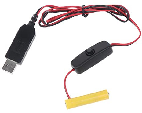 ANMITI 1.5V Battery USB Power Supply Replace 1pcs Batteries For Clock Holiday Light Fan LED With