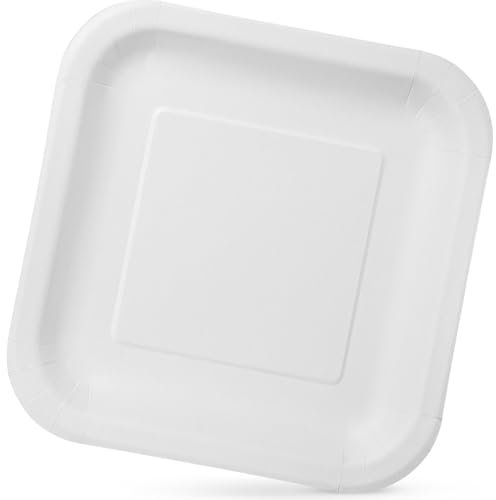 Algon | Set de 1000 platos desechables – Platos Desechables Tamaño 23 cm Resistentes y ecológicos, ideales para fiestas, eventos y reuniones