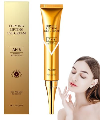 AH-8 Anti-Falten-Augencreme, hauterneuernde Augencreme, gegen Schwellungen und Tränensäcke, Behandlung dunkler Augenringe, Glättung von Krähenfüßen, Feuchtigkeitsversorgung und Aufpolsterung (1)