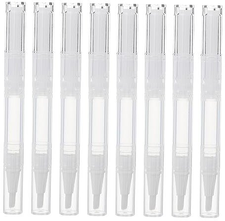 DEARMAMY 21pcs Empty Nail Oil Pens for Cosmetics 3ml Lip Gloss Applicators Twist Pen for Manicure Accessories
