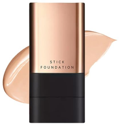 Foundation Stick, Cream Foundation Makeup mit Pinsel, Full Coverage Foundation Stick, Concealer und CC Cream Stick, Natürlich Matte Makeup Finish (Nature, 20g)