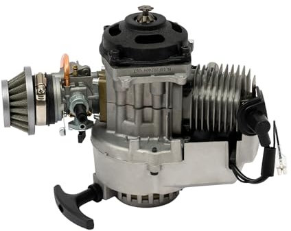 49CC Mini-Motorradmotor, 2-Takt-Einzylindermotor mit elektronischer Zündung und Handstart, max Leistung 1,9KW, für 49CC 2-Takt-Motorradmotor