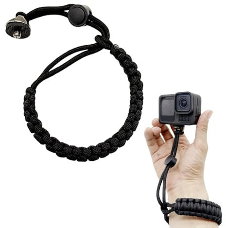 PMTFUMY Adjustable Camera Wrist Strap, Quick Release 1/4 Screw Mount for DSLR/Action Cam/Selfie Stick (Nylon Lanyard)