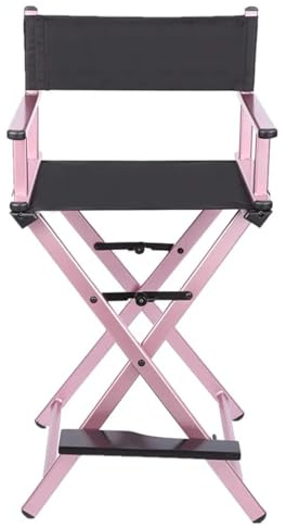 GSCLZ Freizeitstuhl Regiestuhl Faltbarer Kleinpaket Aluminiumlegierung Klappstuhl Outdoor Make-up-Stuhl(Pink)