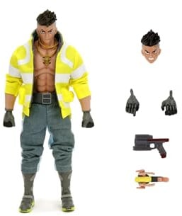 Jada Cyberpunk Edgerunners Figur David 15 cm, beweglich, austauschbares Zubehör, 20 Gelenkpunkte, Fensterbox, offizielles Lizenzprodukt, 14 Jahre (9335004314R00)