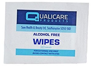 Qualicare QW0301 Alcohol Free Wipes (100) (Pkt100)