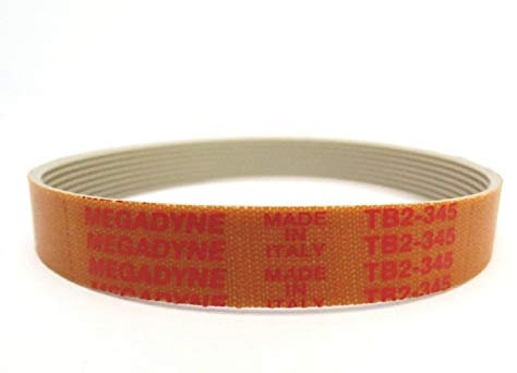 Puce Gurt Aufschnittmaschine Multigrip TB2 345 H16 7 Gole SIRMAN Sammic 9003660 - Mechanischer Gurt - Flachriemen - Orange - Maschinenband - Schneidgutbelt