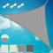 Sol Royal SolVision HS9 Lona de Sombra 6x4,2x4,2 m Gris Triangular - toldo Transpirable para terraza jardín casa de Playa HDPE Protección UV Protección Solar 600x420x420 cm