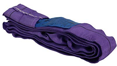 Rundschlinge 1000kg Tragkraft, 3m Umfang, endlos mit Polyesterkern, Hebegurt Hebeband, Lila