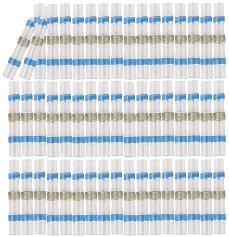 Eagles 50pcs Cosses Electriques Souder Gaine Thermorétractable Terminaux Cuivre Electrique, Fil Câble Connecteur,Bleu