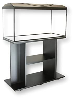 Diversa AQUARIUM WITH LID AND STAND/CABINET Professional Fish Tank - Real Glass, Standard Rectangle (112 Litre Set)
