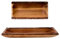 THE CHEF COLLECTION, Plato de Madera de Acacia Natural, 30x14,5x2,5 cm, Centro de Mesa Decorativo Salon, Platos de Madera, Bandejas Decorativas, Bandeja Madera Rectangular, Platos Decorativos
