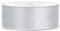 Libetui 25m Satinband Silber 25mm Breite silberne Schleife Schleifenband Satin Dekoband silbernes Geschenkband Geschenke Deko Hochzeit Silvester Silberhochzeit