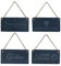 levandeo 4er Set Schiefertafel 20x10cm Sprüche Kreidetafel Schieferplatte Tafel Memotafel Deko Kreidelook Schiefer Dekoschild