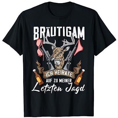 Jäger Ich heirate JGA Männer Junggesellenabschied Jagd T-Shirt