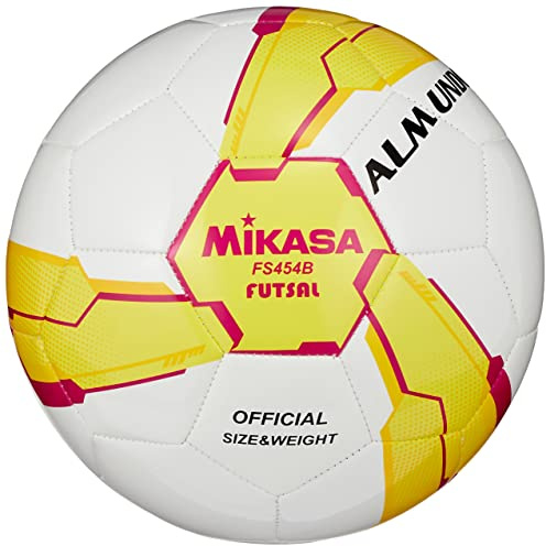 MIKASA FS454B-YP Futsal Ball No. 4 for General, College, High School, Junior High School Leisure, Yellow/Pink, Recommended Internal Pressure: 0.400-0.600 kgf/cm²