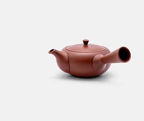 Azmaya Tokoname Argrafe Rouge Fabriquée à La Main Japonais Kyusu Théière - 300 Ml