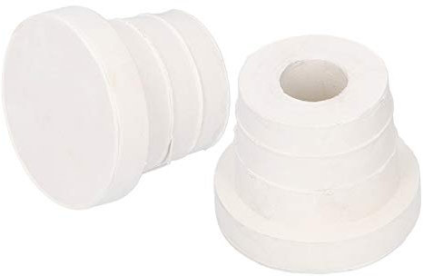 Parachoques de Goma para Escalera de Piscina, Juego de Dos topes de Escalera Blancos para escaleras de Piscina