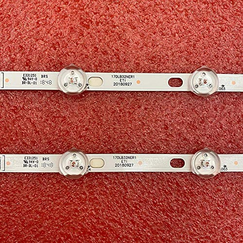 TV Replacement Parts- 2 PCS/set 11LED LED backlight strip compatible with Toshiba 32W3433DG 32W1333DB 32D1334DB LT-32C670 LT-32C666 LT-32C672 LT-32C690 LT-32C896