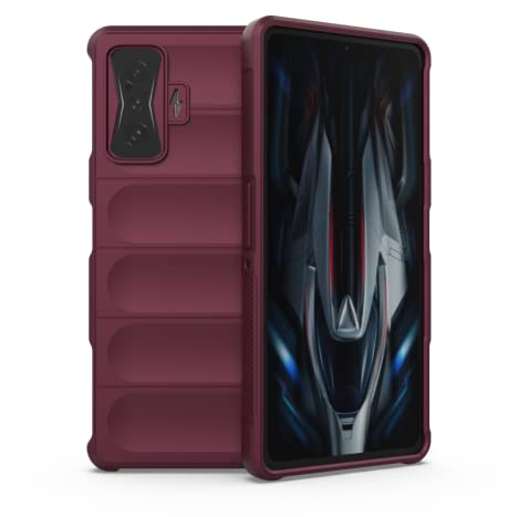 RankOne Airbag Funda de Silicona Líquida para Poco F4 GT (6.67 Inches) - Morado Oscuro